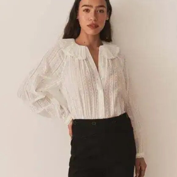 Doen Tops - DOEN Jacey Top in Salt - Large